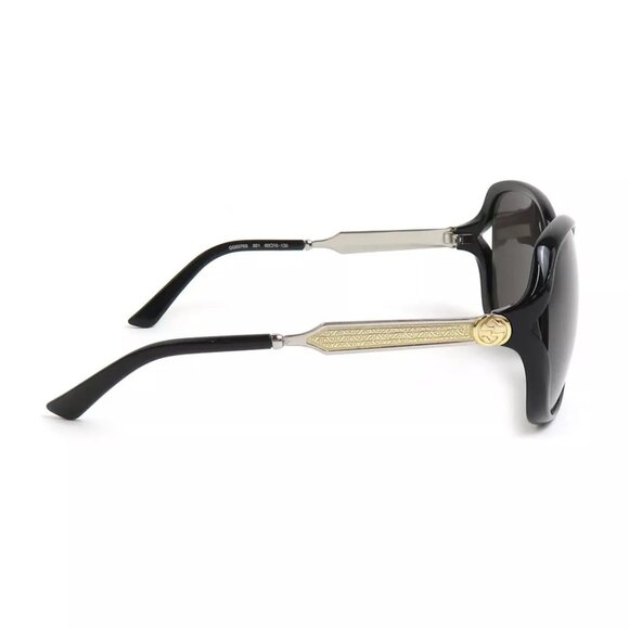 GUCCI Sunglasses Black Plastic/Metal - - Picture 3 of 8
